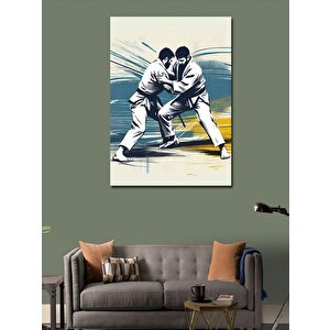 Kanvas Tablo Jiu Jitsu Yapan İnsanlar 50x70 cm