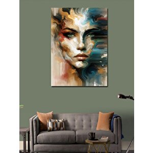 Kanvas Tablo Soyut Kadın Yüzü 70x100 cm