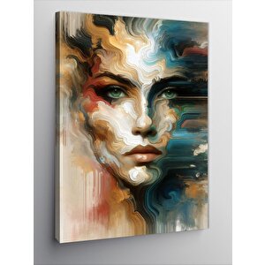 Kanvas Tablo Soyut Kadın Yüzü 100x140 cm