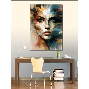Kanvas Tablo Soyut Kadın Yüzü 50x70 cm