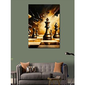 Kanvas Tablo Satranç Hamlesi 100x140 cm