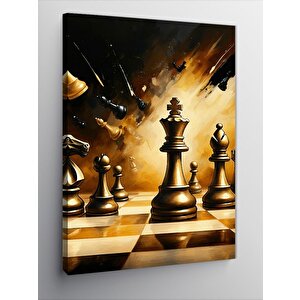 Kanvas Tablo Satranç Hamlesi 50x70 cm
