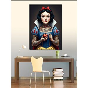 Kanvas Tablo Dövme Yaptırmış Pamuk Prenses 70x100 cm