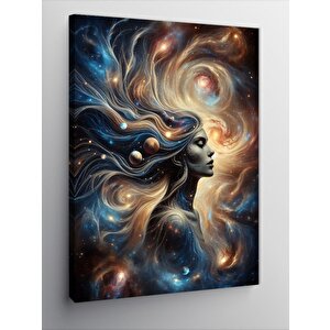 Kanvas Tablo Soyut Kadın Yüzü 50x70 cm