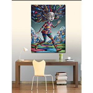 Kanvas Tablo Zihin Haritası 100x140 cm