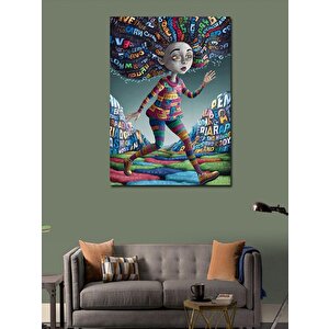 Kanvas Tablo Zihin Haritası 100x140 cm