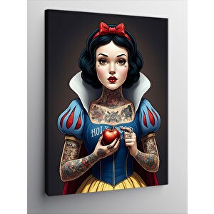 Kanvas Tablo Dövme Yaptırmış Pamuk Prenses 100x140 cm