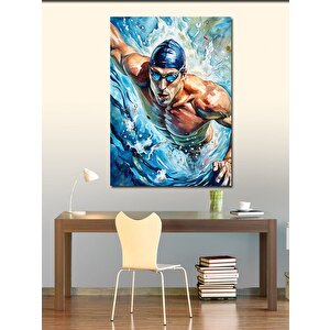 Kanvas Tablo Yüzücü Adam 50x70 cm