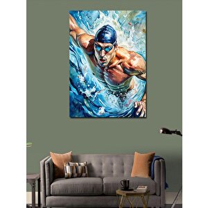 Kanvas Tablo Yüzücü Adam 50x70 cm