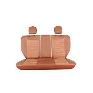 Seat Arona Lüx Deri Oto Koltuk Kılıfı Ön Arka Takım Set Çizgili Desen Tarçin
