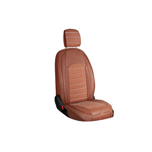 Seat Arona Lüx Deri Oto Koltuk Kılıfı Ön Arka Takım Set Çizgili Desen Tarçin