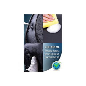 Citroen Xsara Lüx Deri Oto Koltuk Kılıfı Ön Arka Takım Set Safir Serisi Tam Si̇yah