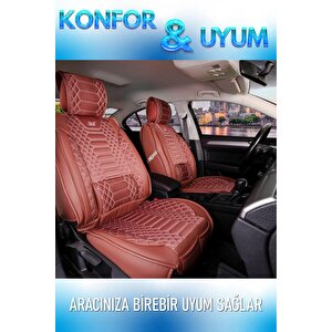 Ssanyoung Xlv Lüx Deri Oto Koltuk Kılıfı Ön Arka Takım Set Royal Serisi Tarçin