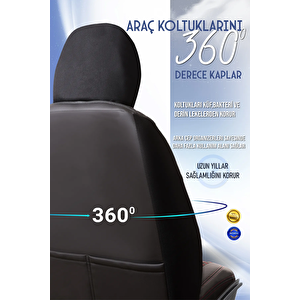 Bmw 2 Seri̇si̇ 235 Lüx Deri Oto Koltuk Kılıfı Ön Arka Takım Set Exclusive Si̇yah Kirmizi