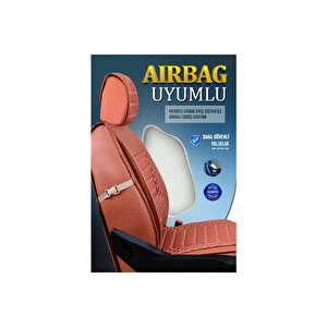 Fiat Albea Lüx Deri Oto Koltuk Kılıfı Ön Arka Takım Set Safir Serisi Tarçin