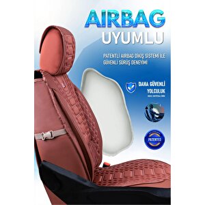 Renault Laguna 3 Lüx Deri Oto Koltuk Kılıfı Ön Arka Takım Set Royal Serisi Tarçin