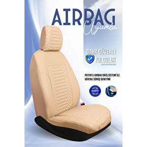 Seat İbiza Eski̇ Lüx Deri Oto Koltuk Kılıfı Ön Arka Takım Set Exclusive Bej