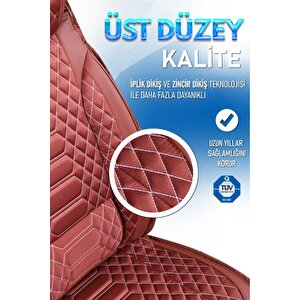 Seat İbiza Eski̇ Lüx Deri Oto Koltuk Kılıfı Ön Arka Takım Set Royal Serisi Tarçin