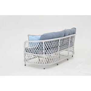 Palm Alüminyum Rattan  Oturma Grubu( 3+1+1+masa+ 2 Puf)
