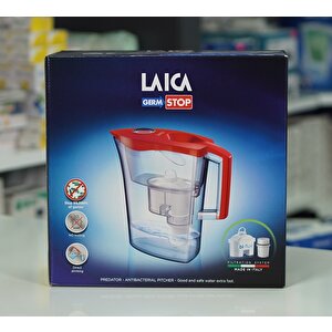 LAICA Germ Stop ( Mikrop Bakteri Stop ) ( Beyaz ) Akıllı Filtreli Su Arıtmalı Çift Filtreli Filtre Sürahi 3.00lt. - Ufsaa02