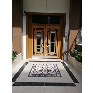 Ahşap Desenli Apartman Giriş Kapıları