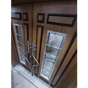 Ahşap Desenli Apartman Giriş Kapıları