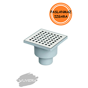 10*10 Ø50 Alttan Yer Süzgeci (sifon) Paslanmaz