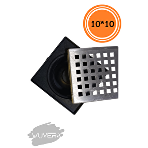 10*10 Ø50 Alttan Yer Süzgeci (sifon) Paslanmaz