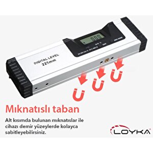Loyka 5419-225d Dijital Eğim Ölçer (çizgi Lazerli) 22.5cm