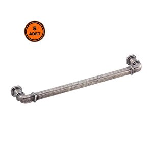 5 Adet Doğanlar Gusto 192 Mm Mobilya Kulp Antik Gümüş