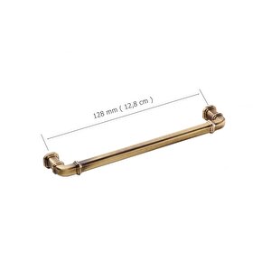 5 Adet Doğanlar Gusto 128 Mm Mobilya Kulp Olifka Antik Sarı