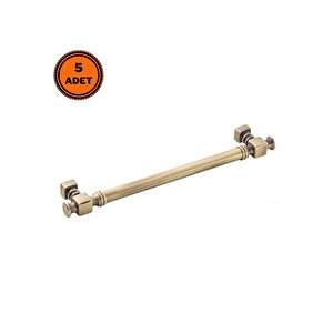5 Adet Doğanlar Dragon 128 Mm Mobilya Kulp Antik Sarı Olifka