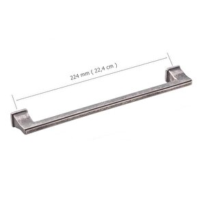 5 Adet Doğanlar Techno 224 Mm Mobilya Kulp Antik Gümüş