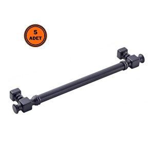 5 Adet Doğanlar Dragon 128 Mm Mobilya Kulp Mat Siyah