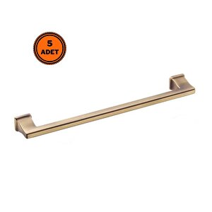 5 Adet Doğanlar Techno 224 Mm Mobilya Kulp Olifka Antik Sarı
