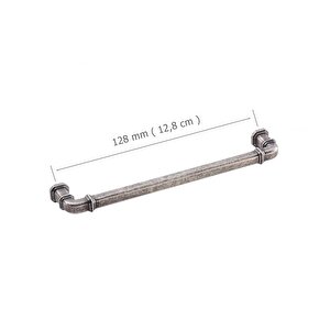 5 Adet Doğanlar Gusto 128 Mm Mobilya Kulp Antik Gümüş