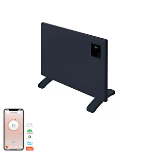 Elektrikli Konvektör Panel Isıtıcı Wifi 750 Watt Antrasit