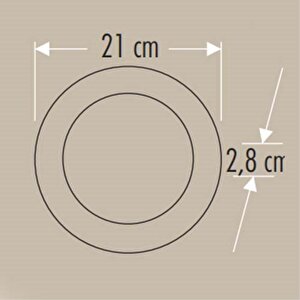 Cata 30w Sıva Üstü Led Panel Siyah 6400k Yuvarlak Ct-5238b