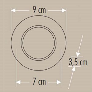 8w Başak Led Armatür Siyah Kasa 3 Renk Cat Ct-5261