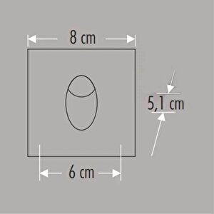 3w Led'li Koridor Armatürü Beyaz Ct-5179b