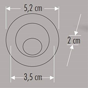 1,5w Power Led Ufo Spot Hareketli Mavi Cat Ct-5268m