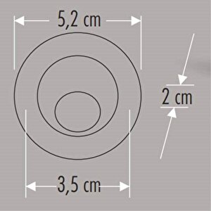Cata 1,5w Power Led Ufo Spot Hareketli Mavi Cat Ct-5268m