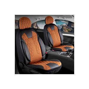 Hyundai İ20 Lüx Deri Detaylı Oto Koltuk Kılıfı Ön Arka Takım Cyrus Tarçin