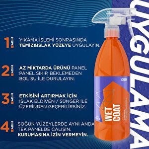 Gyeon Q²m Wet Coat Nano Boya Koruma Ve Seramik Sprey Hızlı Cila - 1000 Ml -su İtici Parlak Islak Cila