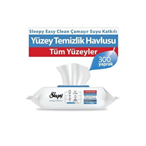 Easy Clean Çamaşır Suyu Katkılı Yüzey Temizlik Havlusu 3x100 (300 Yaprak)