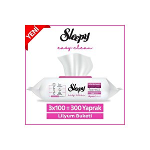 Easy Clean Lilyum Buketi Yüzey Temizlik Havlusu 3x100 (300 Yaprak)