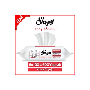 Easy Clean Kiraz Çiçeği Yüzey Temizlik Havlusu 6x100 (600 Yaprak)