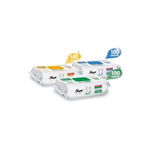 Easy Clean Beyaz Sabun Katkılı Çamaşır Suyu Katkılı Arap Sabunu Katkılı 3x100 (300 Yaprak)