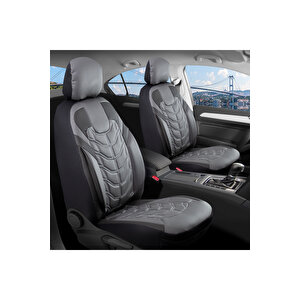 Fiat Egea Stw Lüx Deri Oto Koltuk Kılıfı Ön Arka Takım Set Classy Füme Füme
