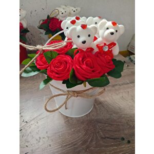 5'li Saplı Mini Mavi Renk Kova (18x13x15)